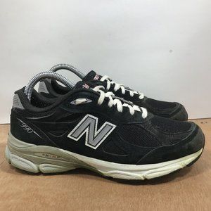New Balance Womens 990 V3 W990BK3 Black Suede Running Shoes Sneakers Size 7.5